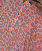 Blouse Léo Lila et corail