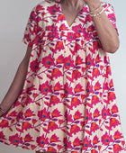 Robe shorty floral