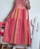 Robe Vichy orange /rose TU 38/44