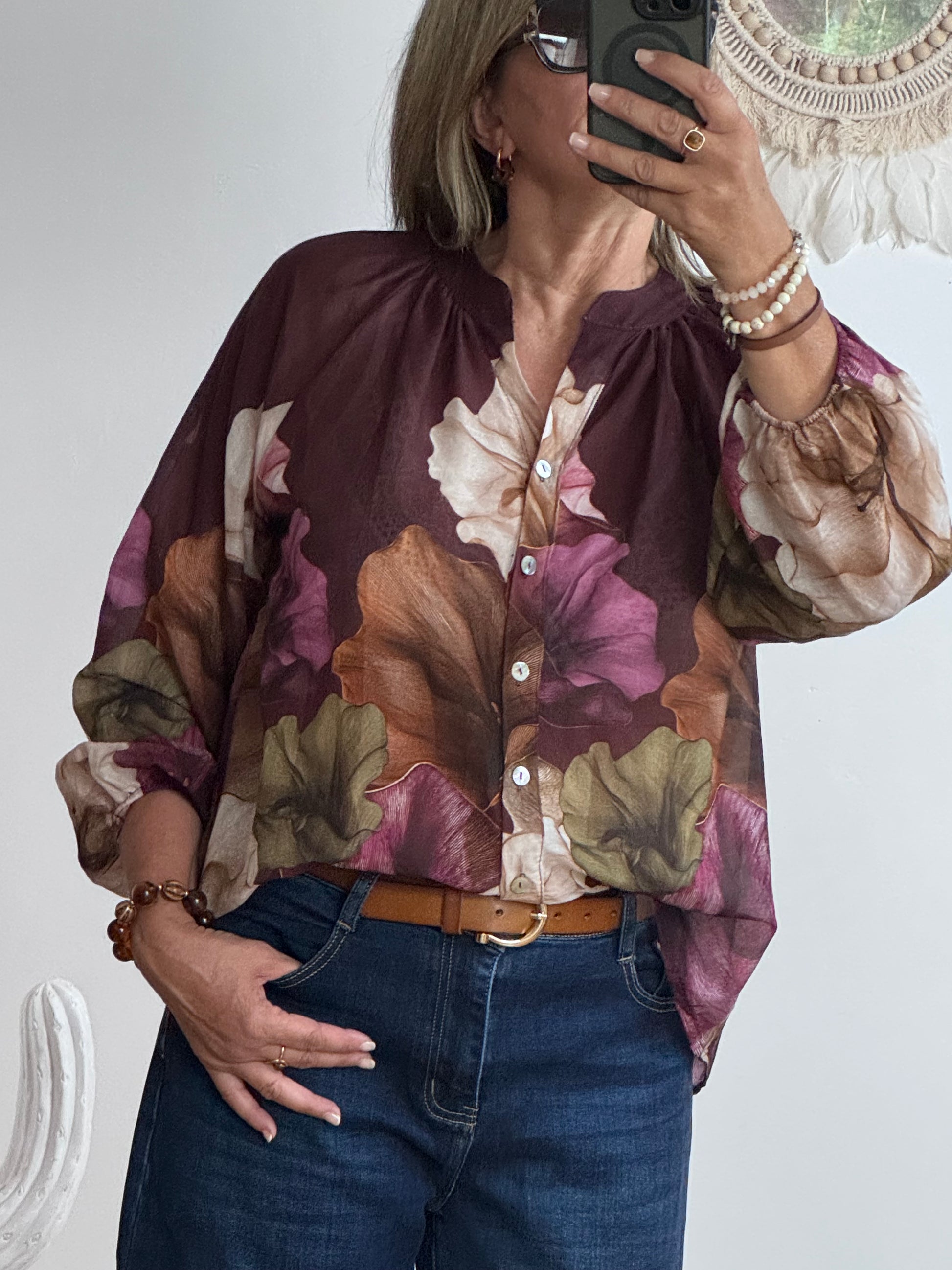 Blouse Lola lie de vin