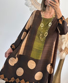Robé Clothilde vert/marron
