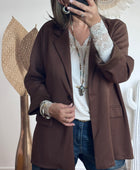 Veste blazer casuel marron TU 40/48