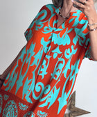 Robe Elisa orange/turquoise