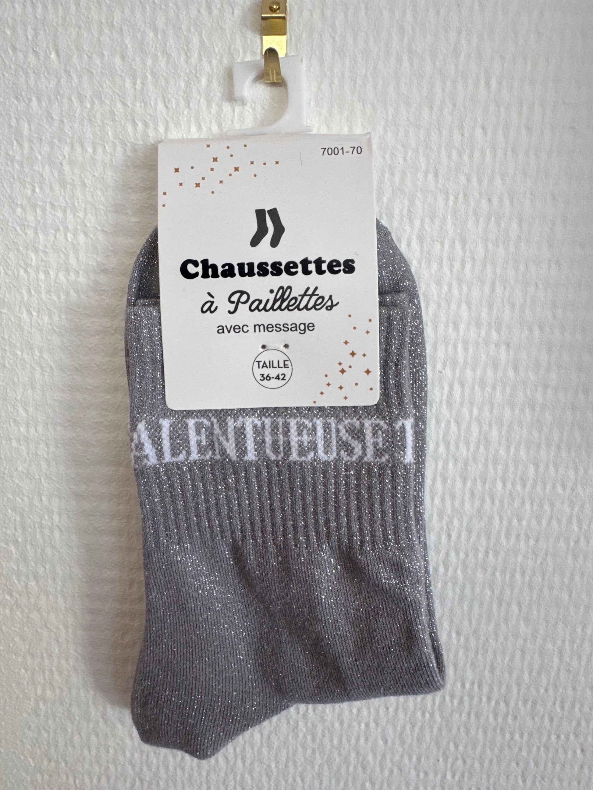 Chaussettes pailletées talentueuse