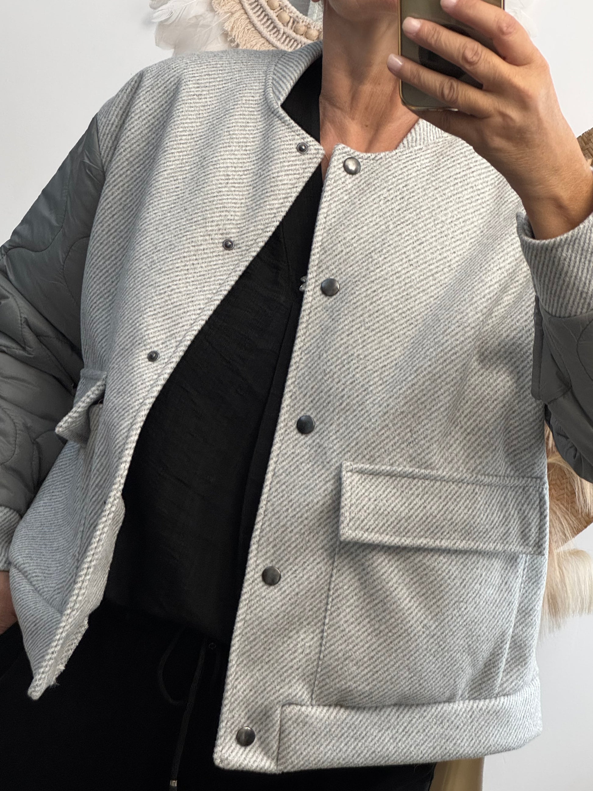 Blouson gris