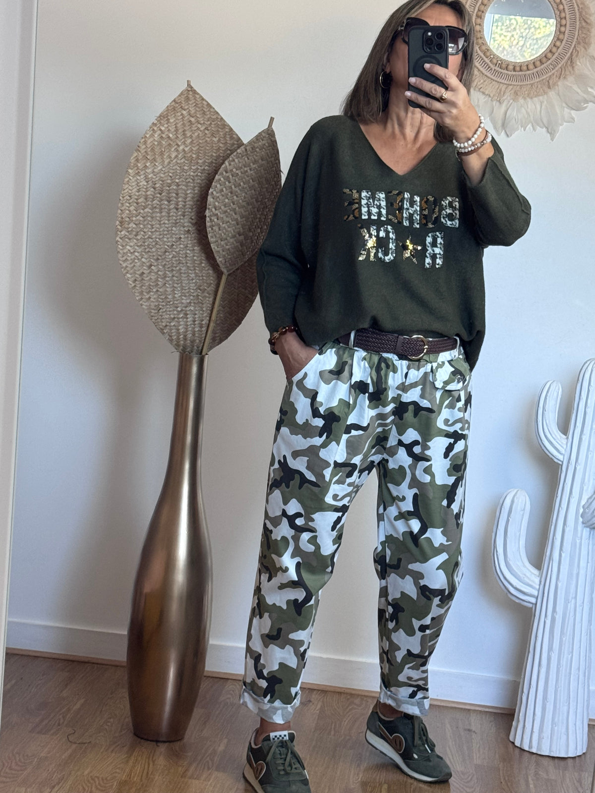 Pantalon camouflage jolie forme 42/50