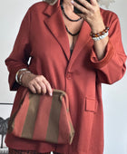 Veste blazer casuel terracotta TU 40/48