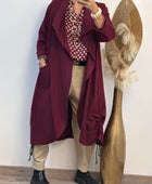 Manteau Arthur lie de vin