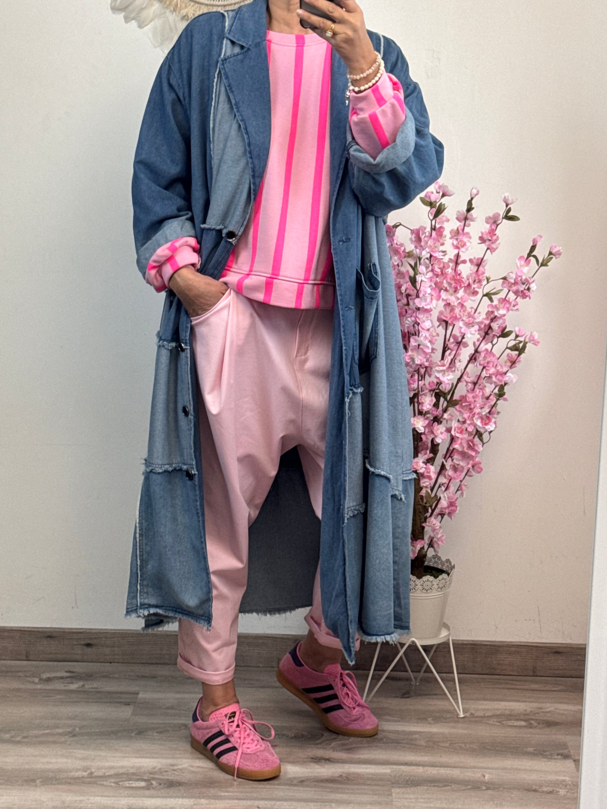 Pantalon saroual rose