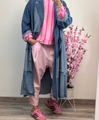 Pantalon saroual rose