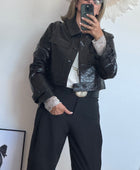 Blouson similicuir croco TU 36/44