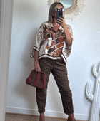 Blouse horse beige