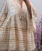 Tunique ou robe d’été bohème rose poudré