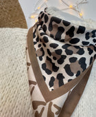 Carré foulard Léo 2 imprimés