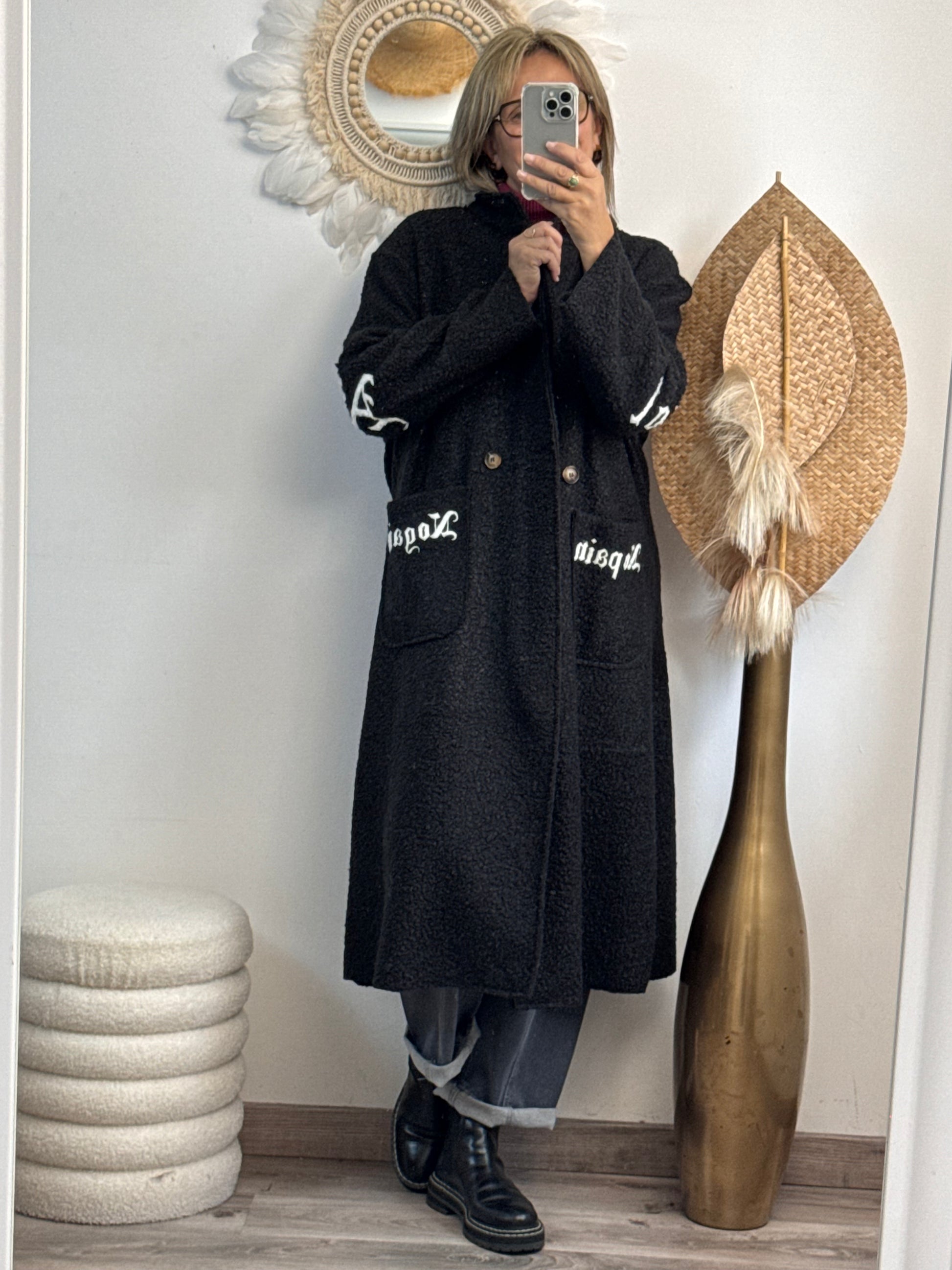 Manteau long noir