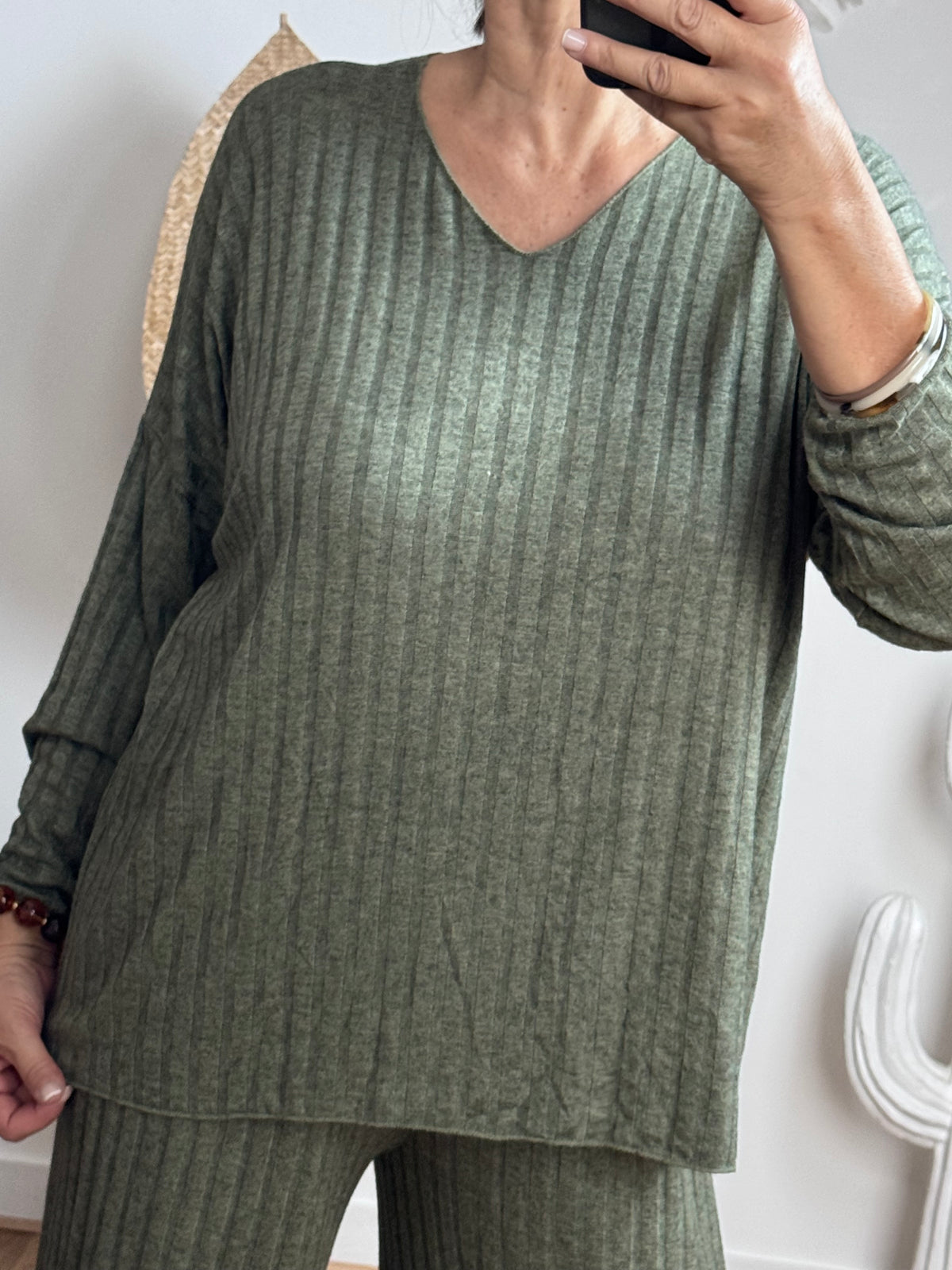 Ensemble cocooning kaki