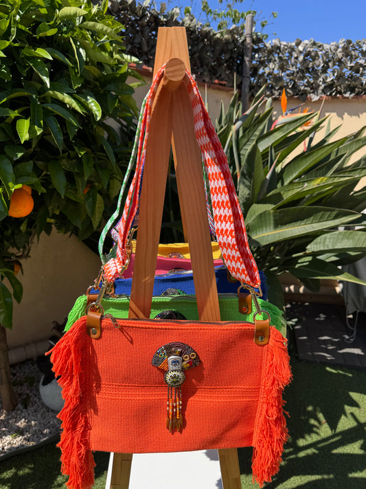 Sac bohème orange