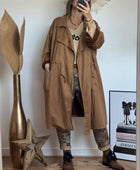 Manteau Arizona suédine camel
