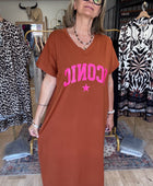Robe teeshirt terracotta iconic