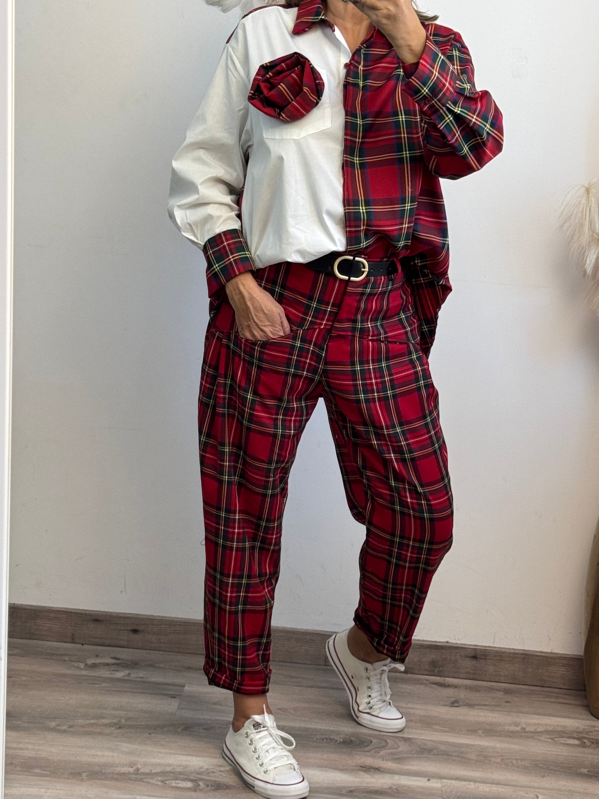 Chemise tartan rouge TU 40/46