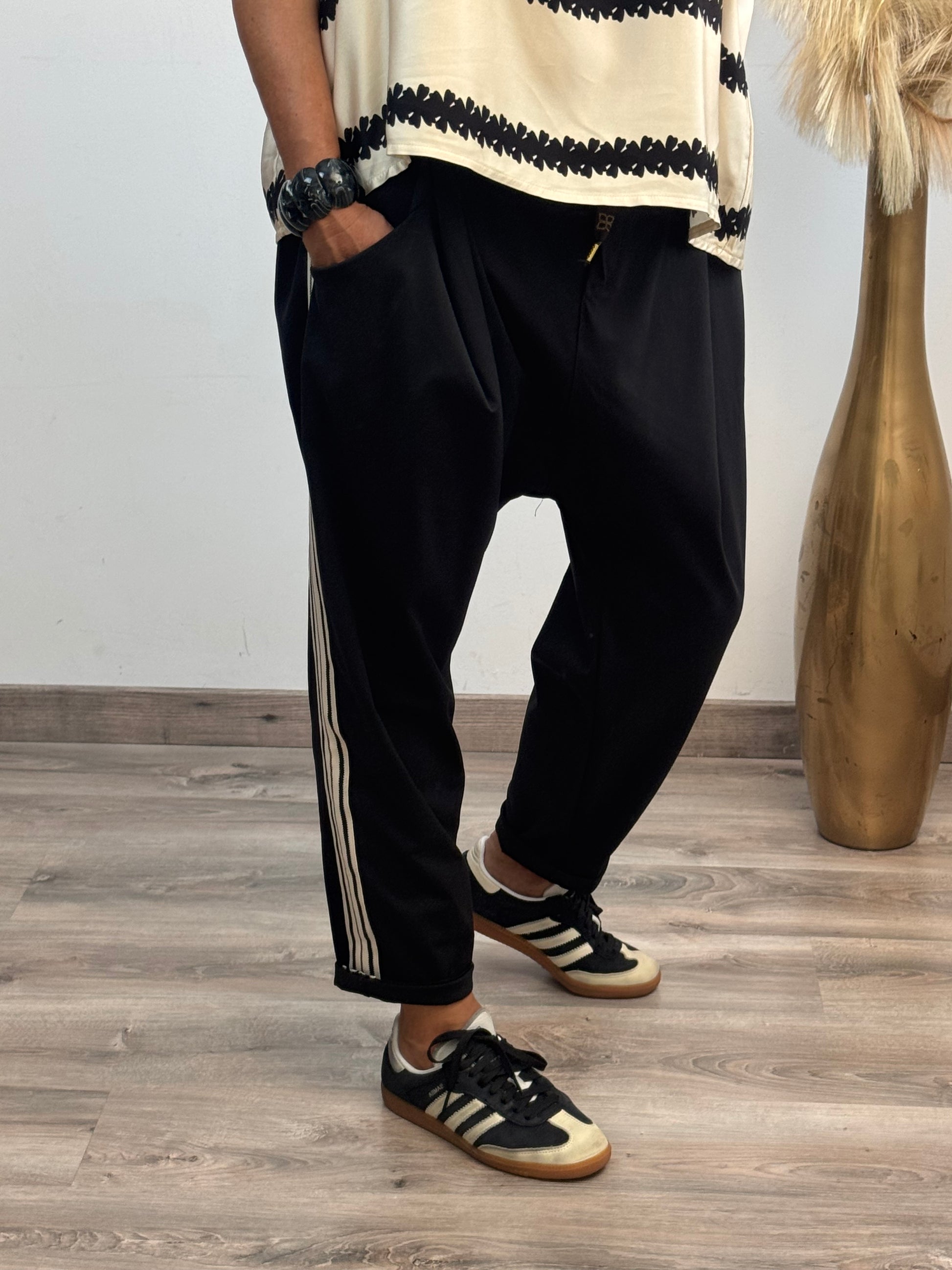 Pantalon confort saroual noir ✅ petit défaut ✅