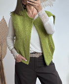 Veste sans manches vert pistache