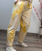 Pantalon tie and dye jaune TU 40/48