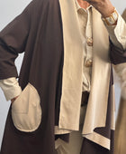 Manteau Félix beige et marron