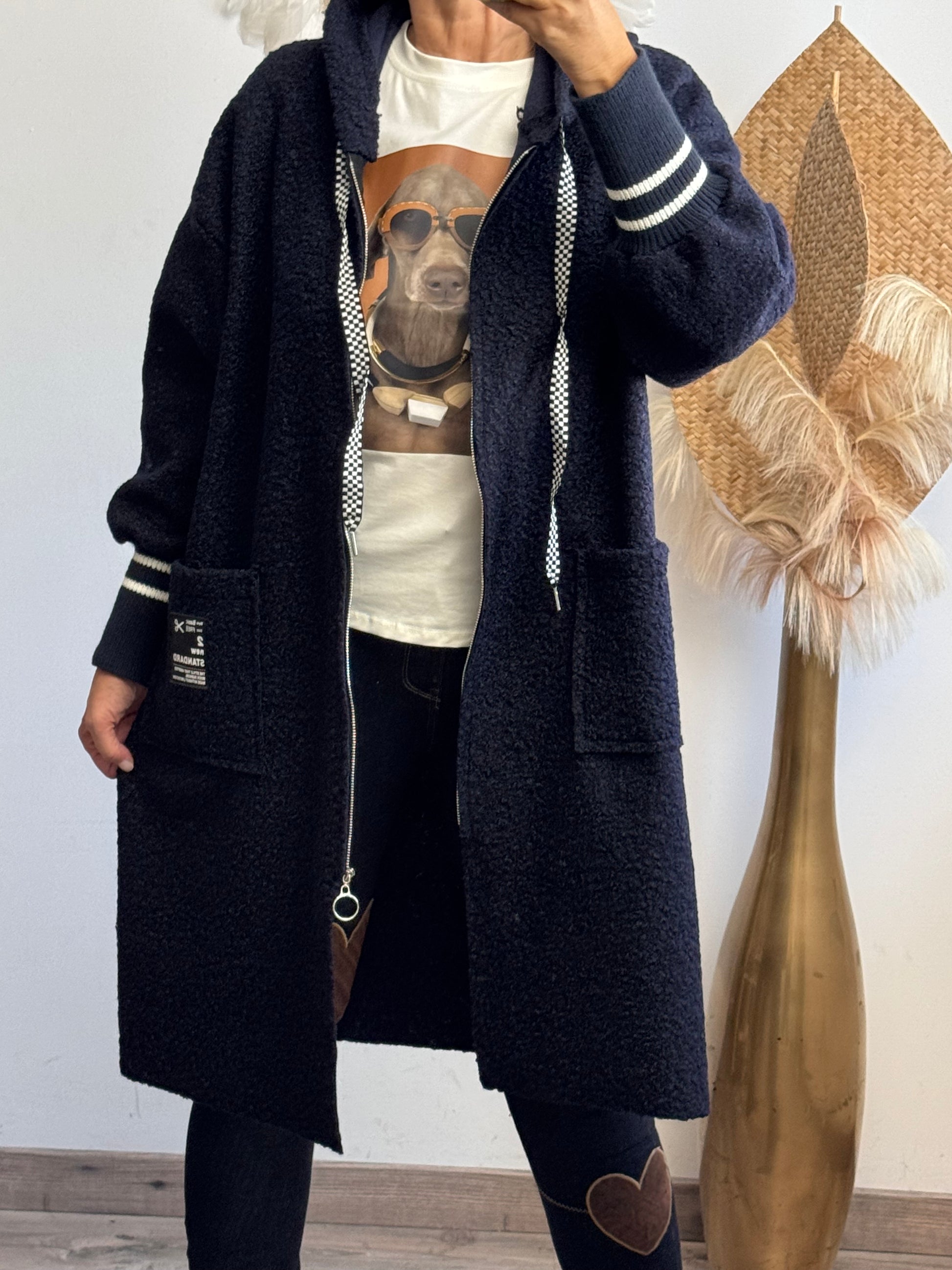 Manteau Octave marine