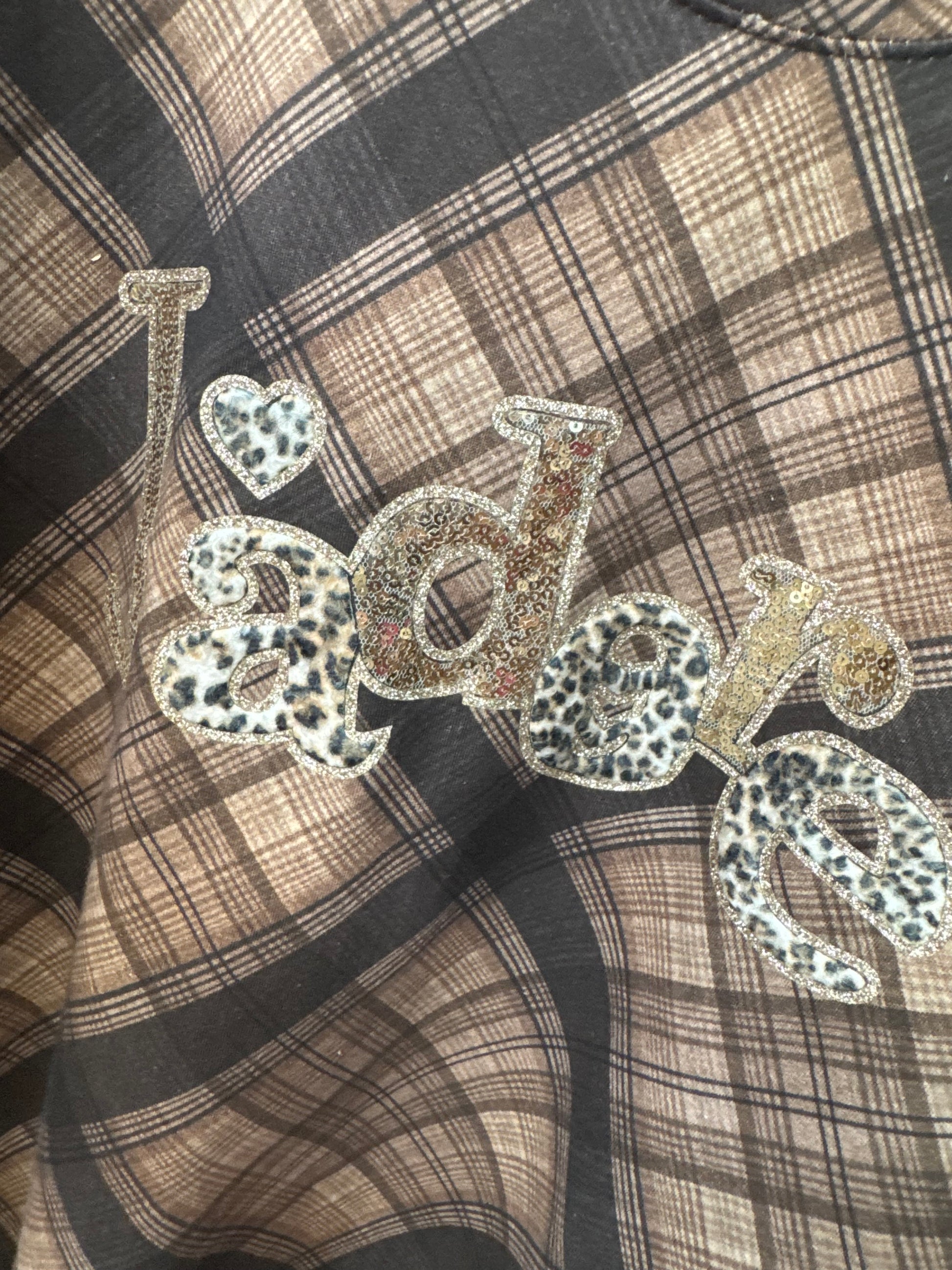 Pull à carreaux J’adore