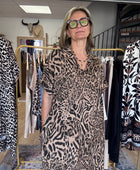 Robe teeshirt mix Léo et zèbre