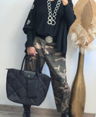 Sac noir matelassé