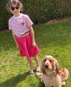 Teeshirt rayures rouge enfant