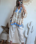 Blouse camélia beige