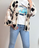 Gilet crochet noir
