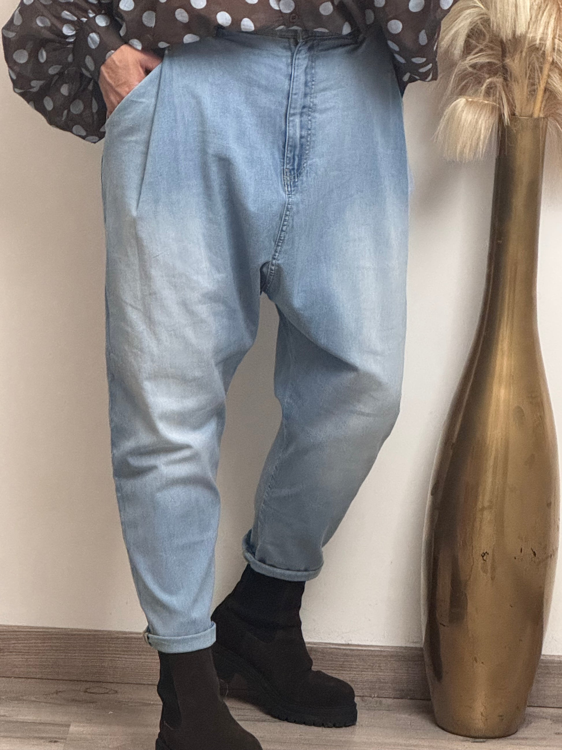 Jeans saroual bleu