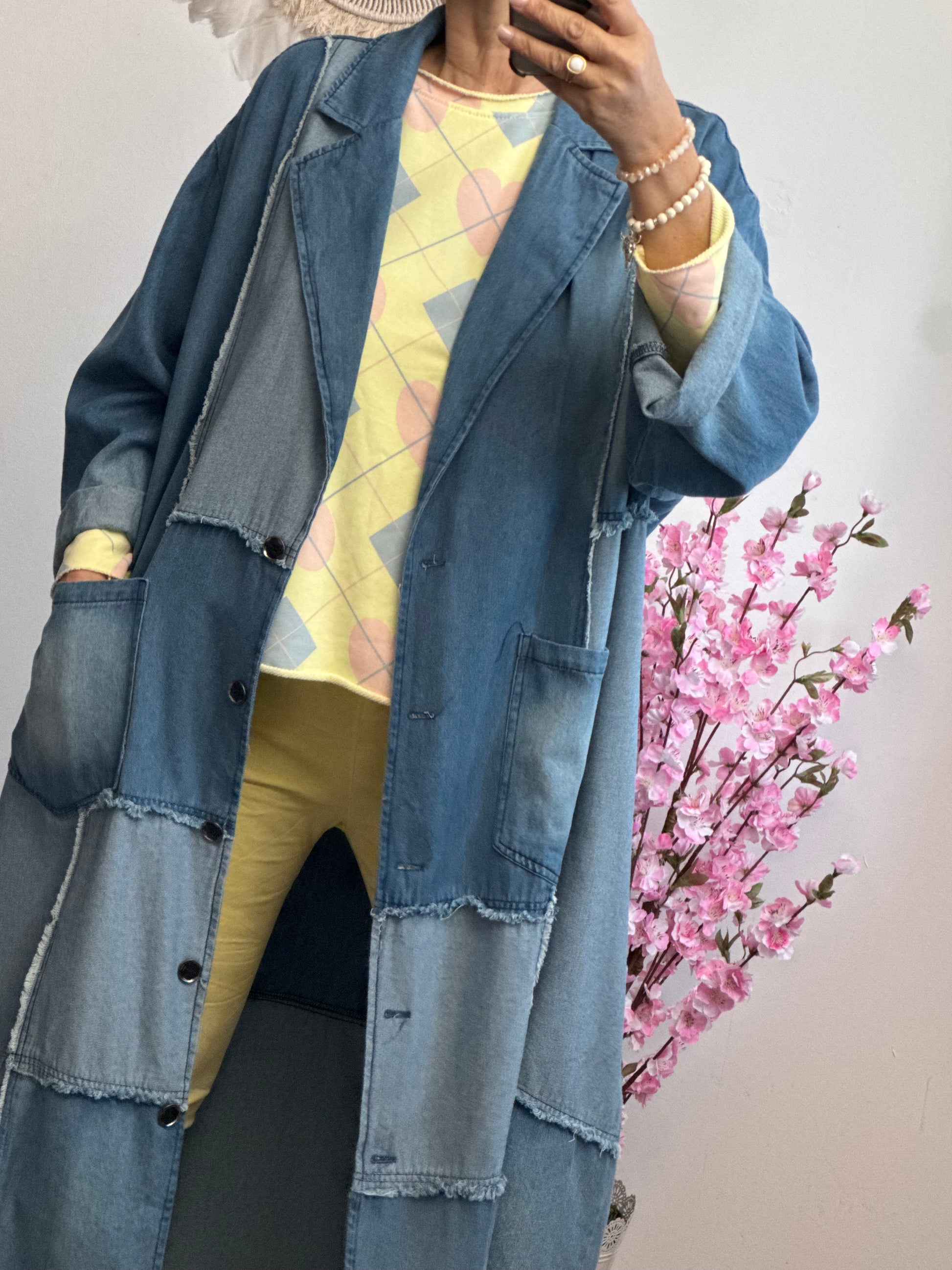 Manteau oversize multi jeans TU 40/48