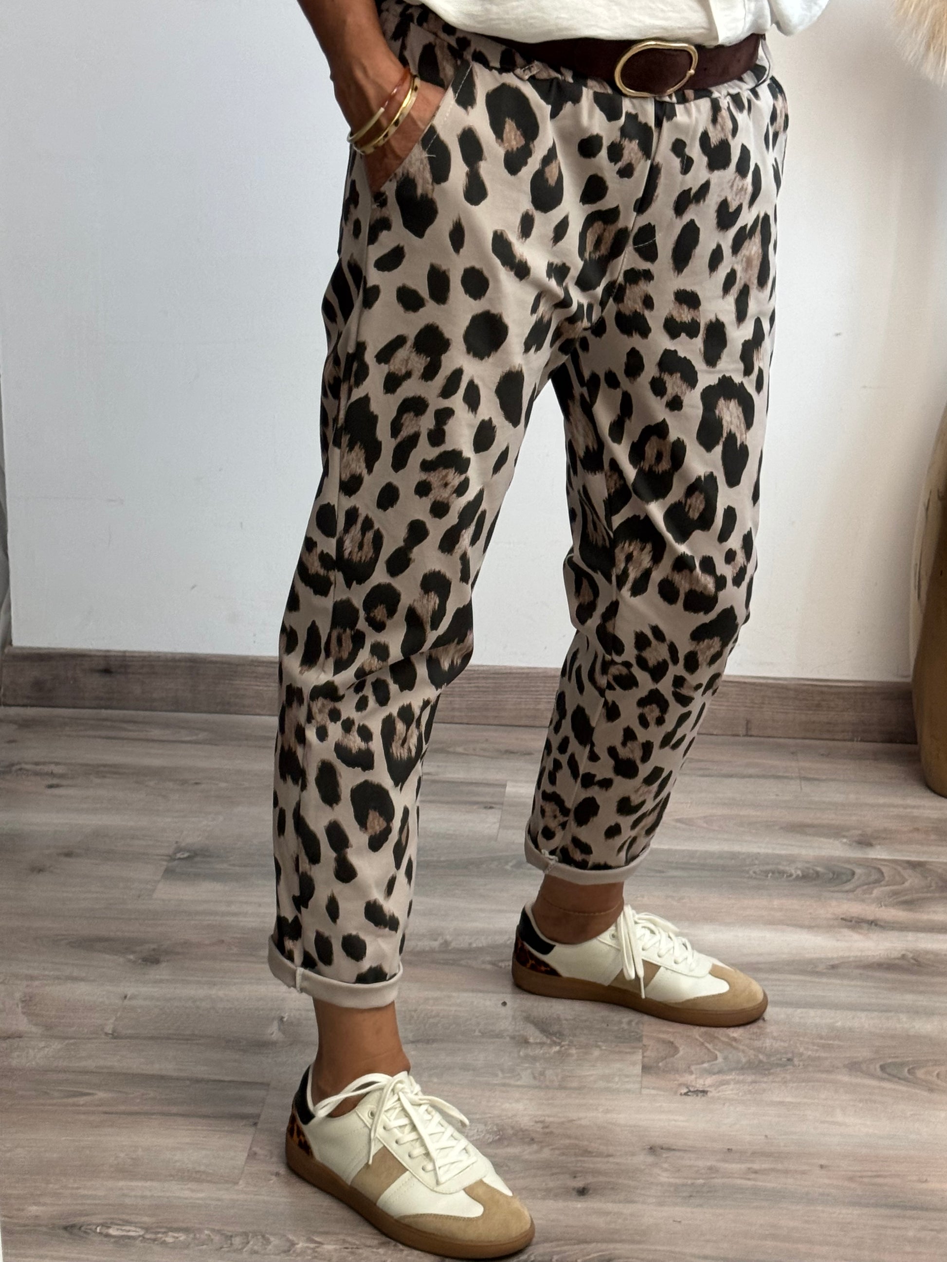 Pantalon Léo beige