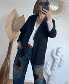 Veste blazer casuel noir TU 40/48