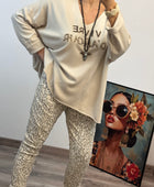 Pull beige vivre d’amour TU 40/50