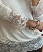 Top dentelle blanc