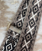 Sangle ou bandoulière pour sac cuir irisé cuivré