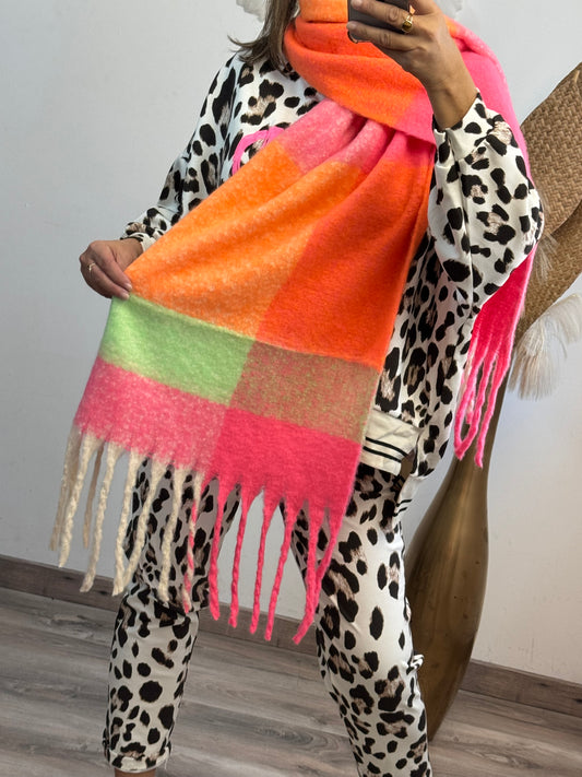 Écharpe multicolore