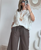 Blouse bohème blanche