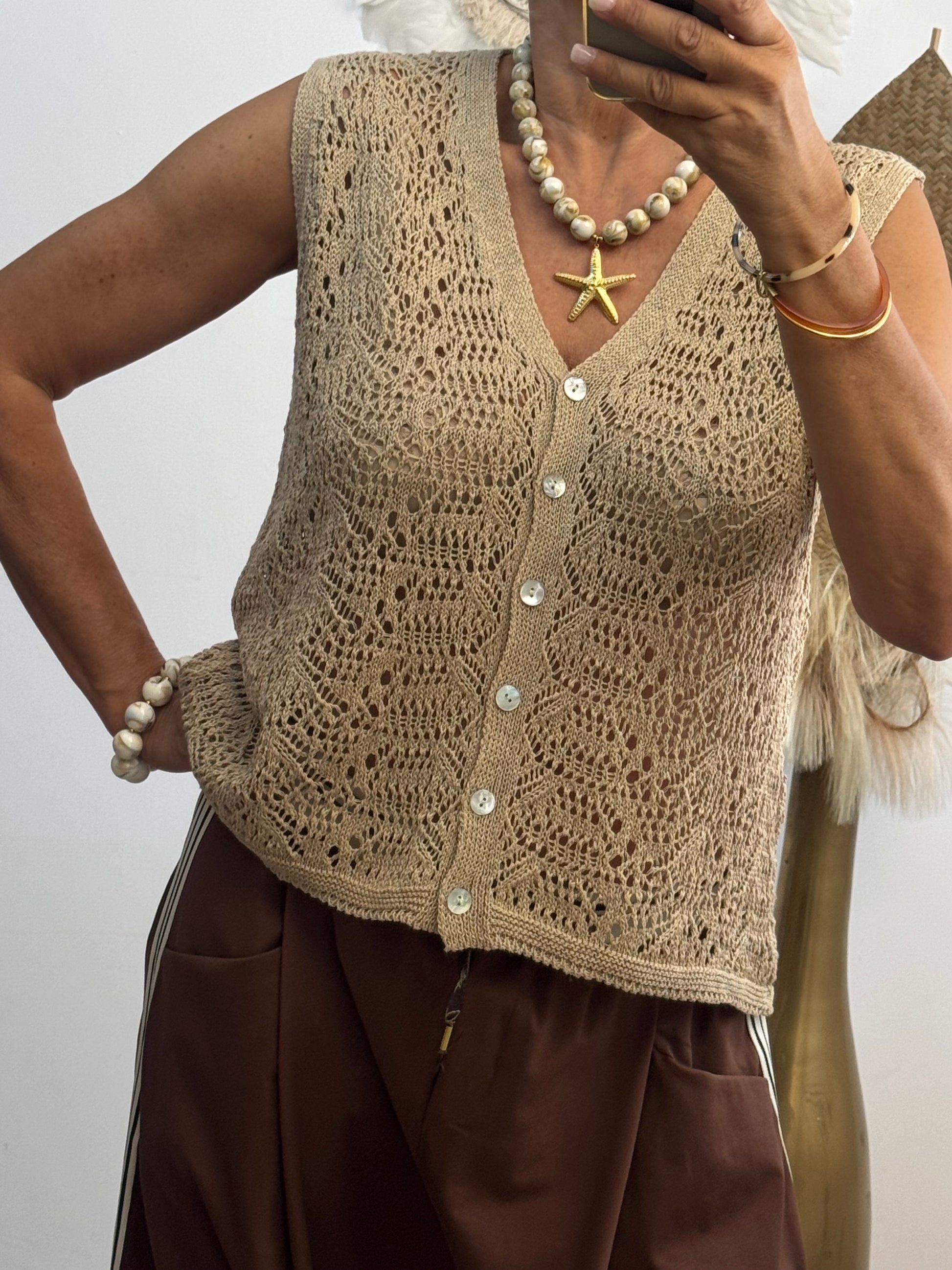 Gilet Adam beige
