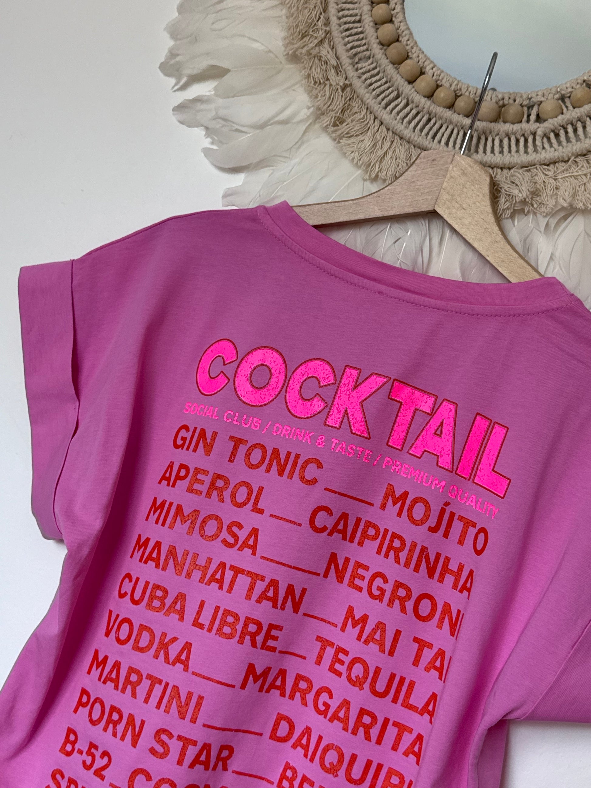 Teeshirt Cocktail rose
