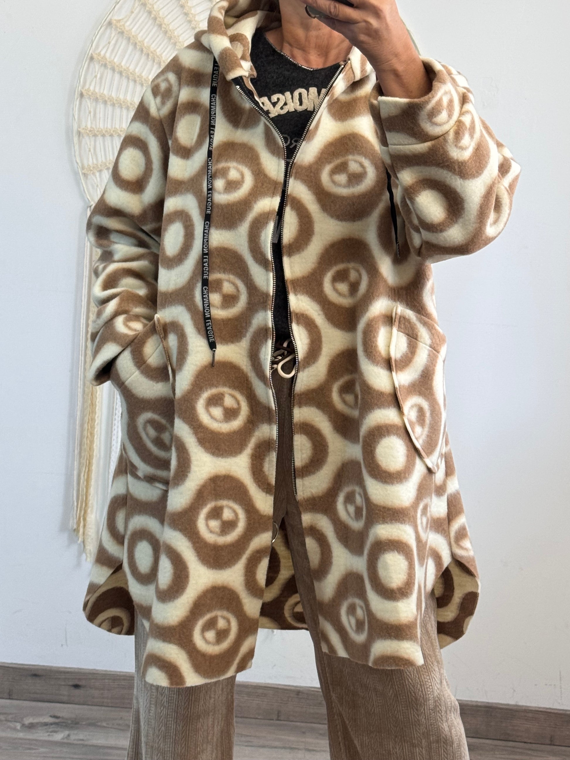 Manteau beige et crème TU 42/50