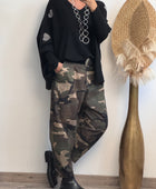 Pantalon loose camouflage