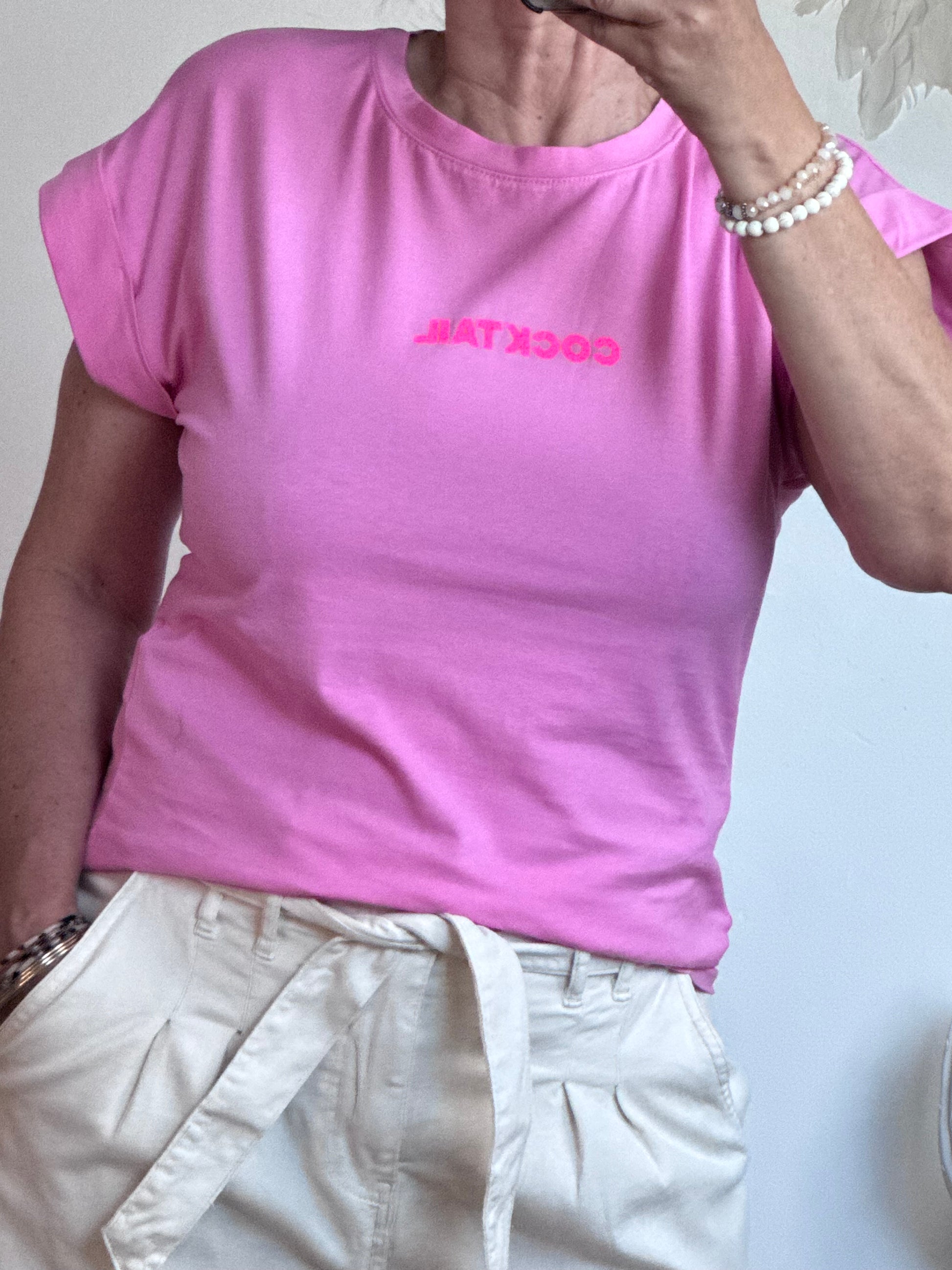 Teeshirt Cocktail rose