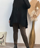 Gilet long oversize noir jolie formes TU 44/50